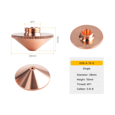 Nozzle 1.5 mm  Enkel   D28, H=15  M11